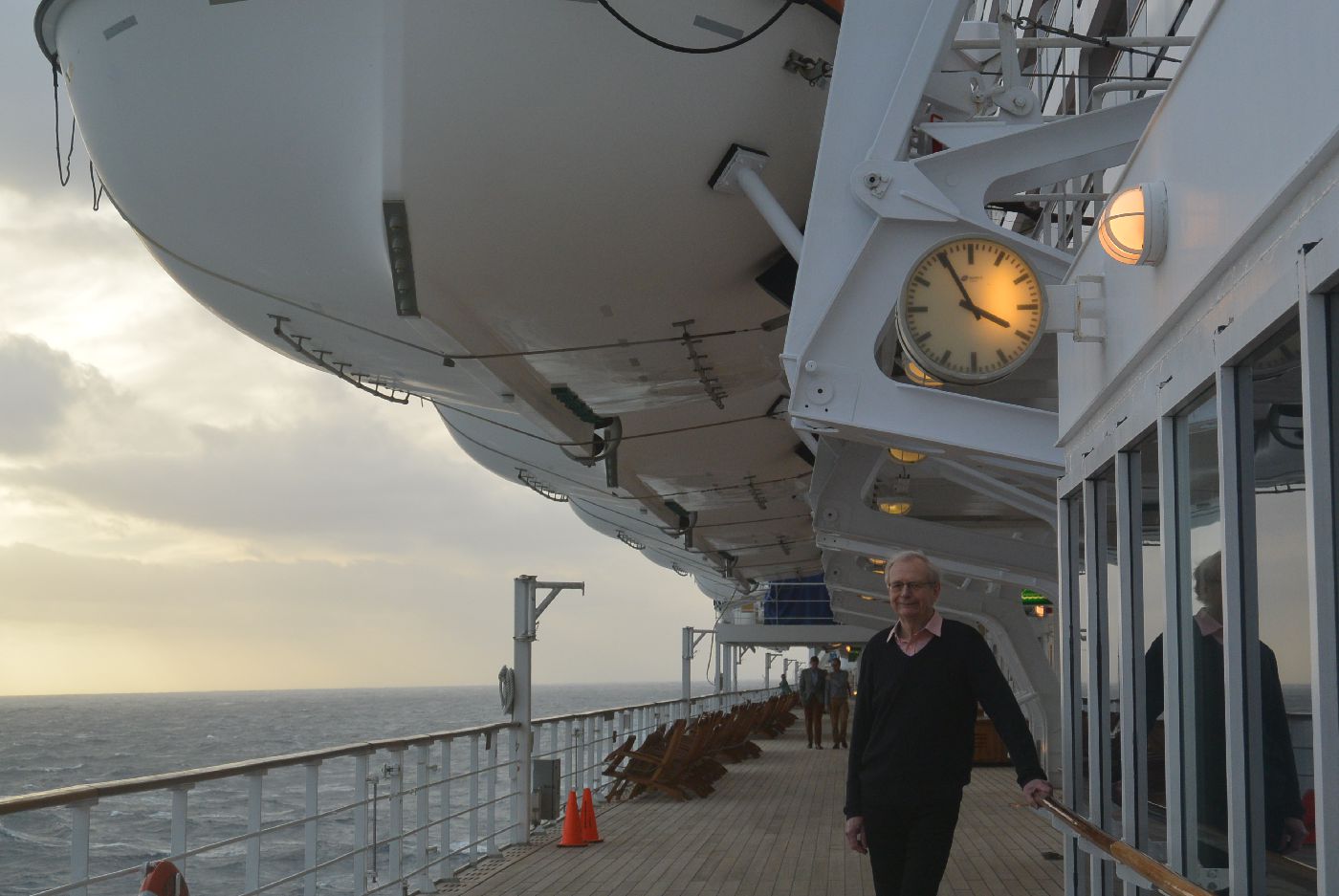 Errol Lincoln Uys on Atlantic Crosssing, Queen Mary 2, January 2015.
