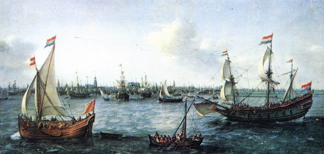 The Harbour in Amsterdam. 1630 - Hendrik Cornelisz. Vroom (1562/1563–1640)