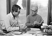 Errol Lincoln Uys and James Michener, working on The Covenant