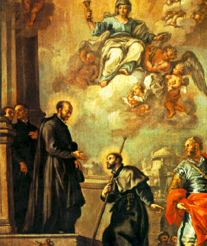 Saint Francis Xavier receiving the Jesuit Asian mission [1]