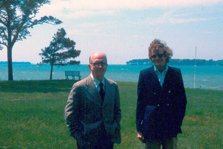 James A. Michener and Errol Lincoln Uys - St. Michaels, Maryland