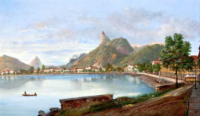 Botafogo Bay in 1869. Nicola Antonio Facchinetti