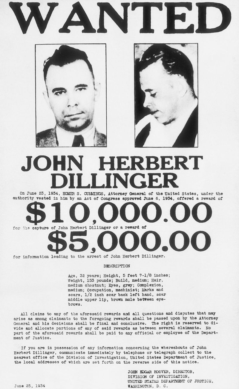 John Dillinger - wanted poster