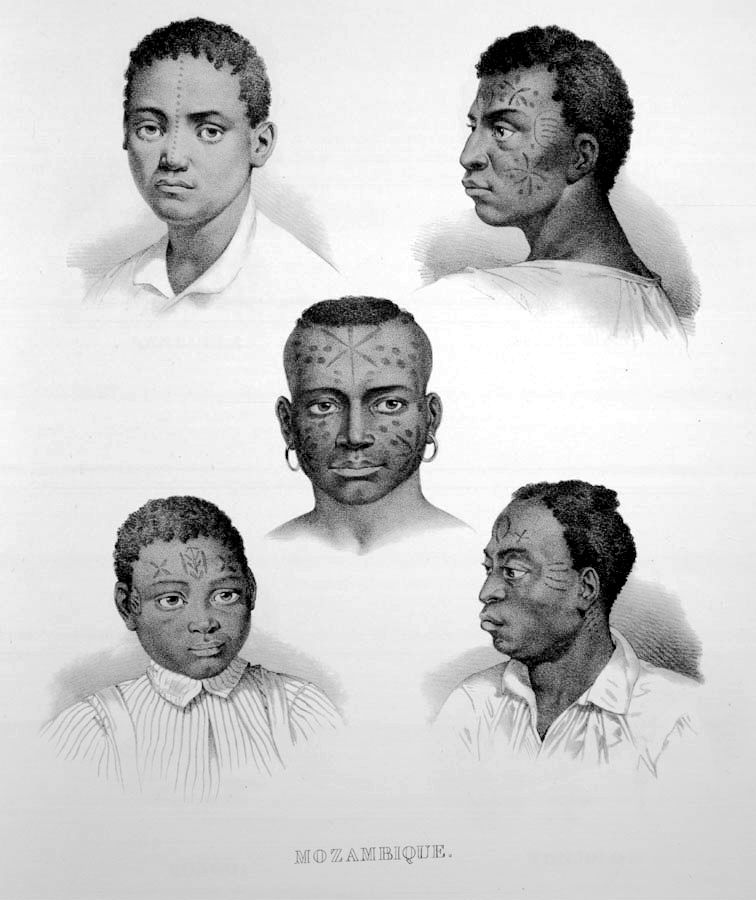 Slaves from  Moçambique. -- Johann Moritz Rugendas