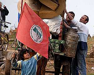 MST flag, Brazilian landless rural workers movement [5]